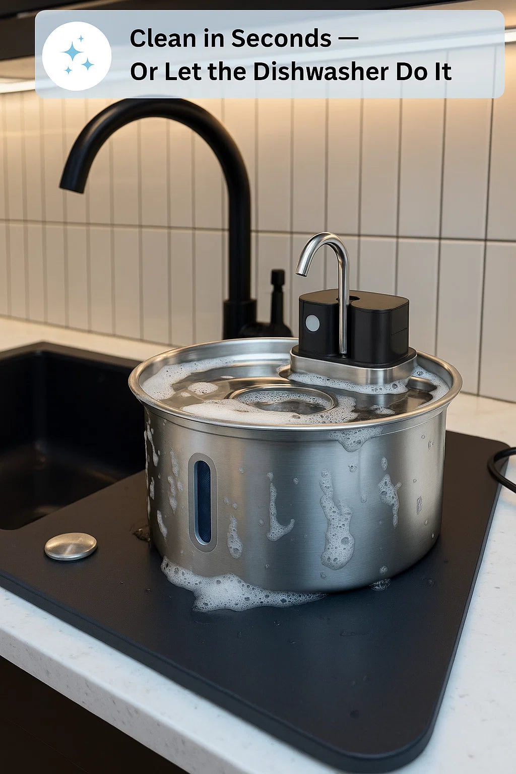Pawdrate™ Filtered Water Fountain (Battery Version)