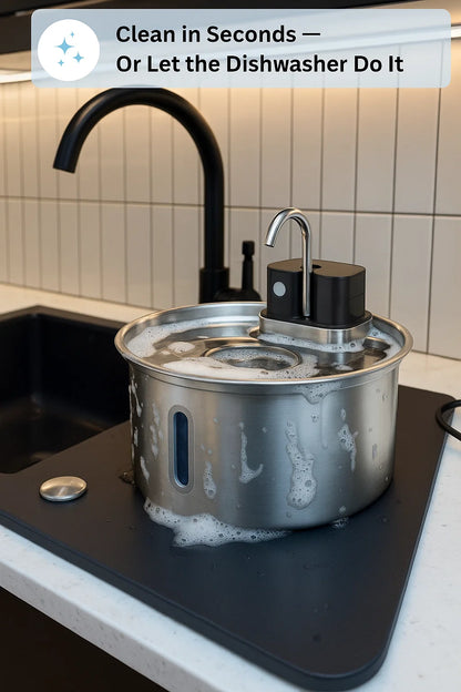 Pawdrate™ Filtered Water Fountain (Battery Version)